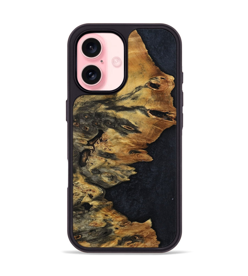 iPhone 16 Wood Phone Case - Ronald (Wood Burl, 799836)