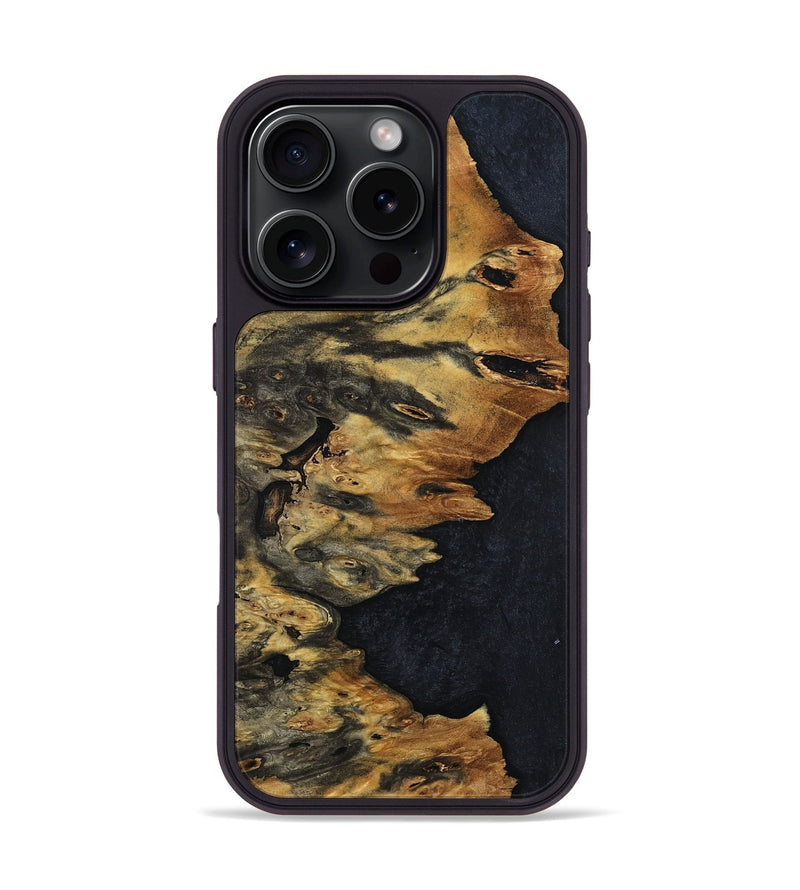 iPhone 16 Pro Wood Phone Case - Ronald (Wood Burl, 799836)