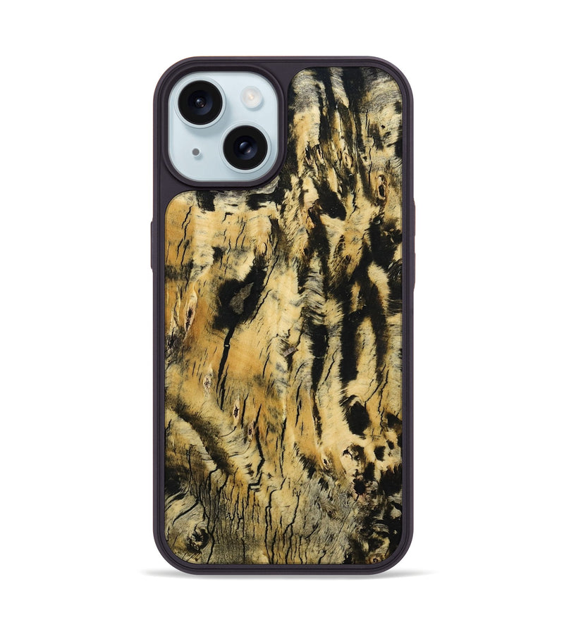 iPhone 15 Wood Phone Case - Savion (Wood Burl, 799838)
