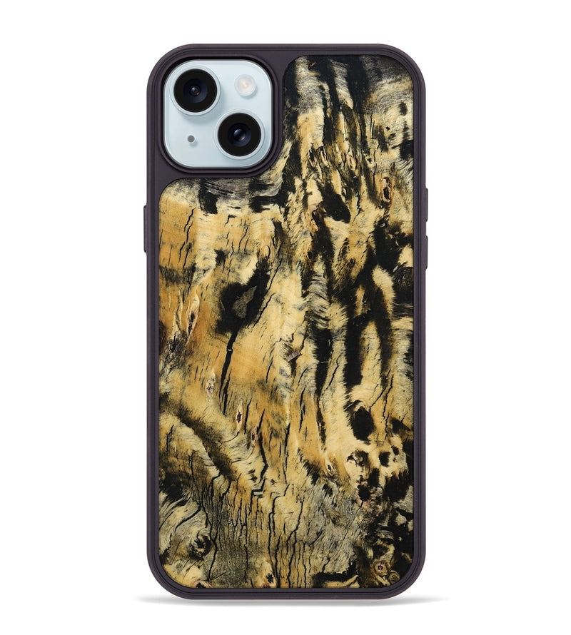 iPhone 15 Plus Wood Phone Case - Savion (Wood Burl, 799838)