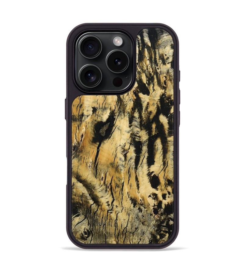 iPhone 16 Pro Wood Phone Case - Savion (Wood Burl, 799838)