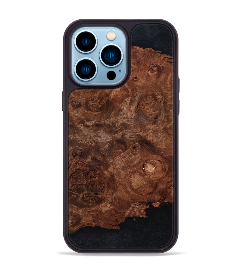iPhone 14 Pro Max Wood Phone Case - Elouise (Wood Burl, 799844)