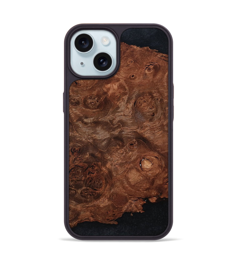 iPhone 15 Wood Phone Case - Elouise (Wood Burl, 799844)