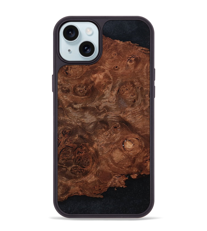 iPhone 15 Plus Wood Phone Case - Elouise (Wood Burl, 799844)