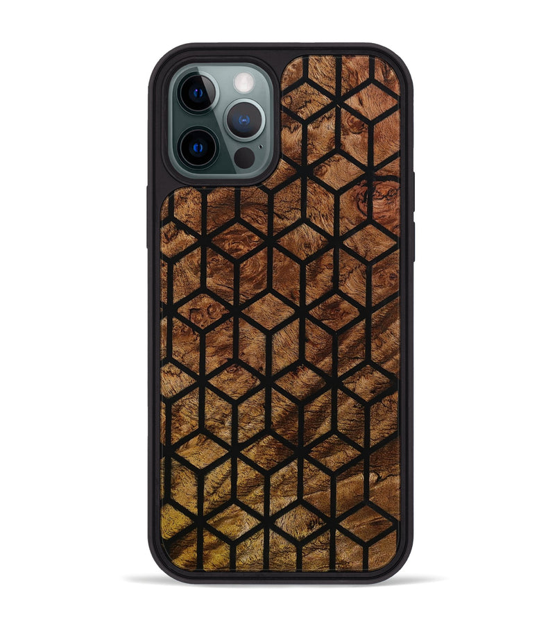 iPhone 12 Pro Max Wood Phone Case - Denice (Double Dyed, 799848)