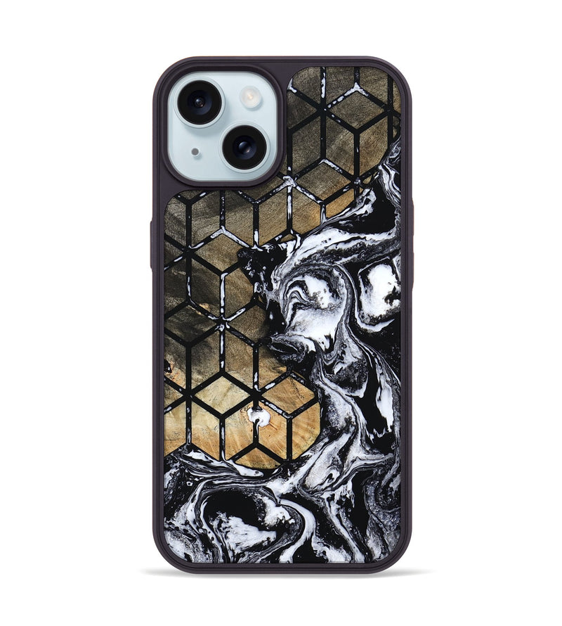 iPhone 15 Wood Phone Case - Fredric (Pattern, 799849)