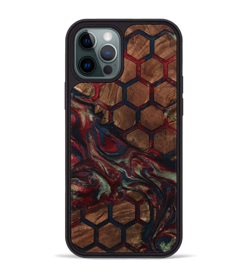 iPhone 12 Pro Max Wood Phone Case - Davina (Pattern, 799850)