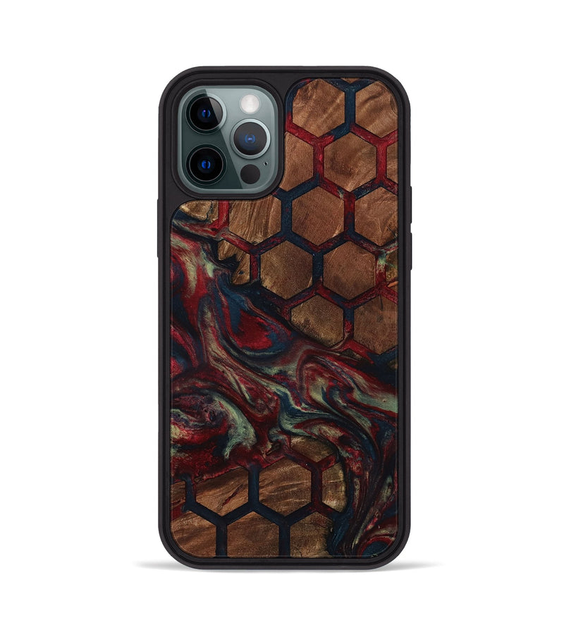 iPhone 12 Pro Wood Phone Case - Davina (Pattern, 799850)