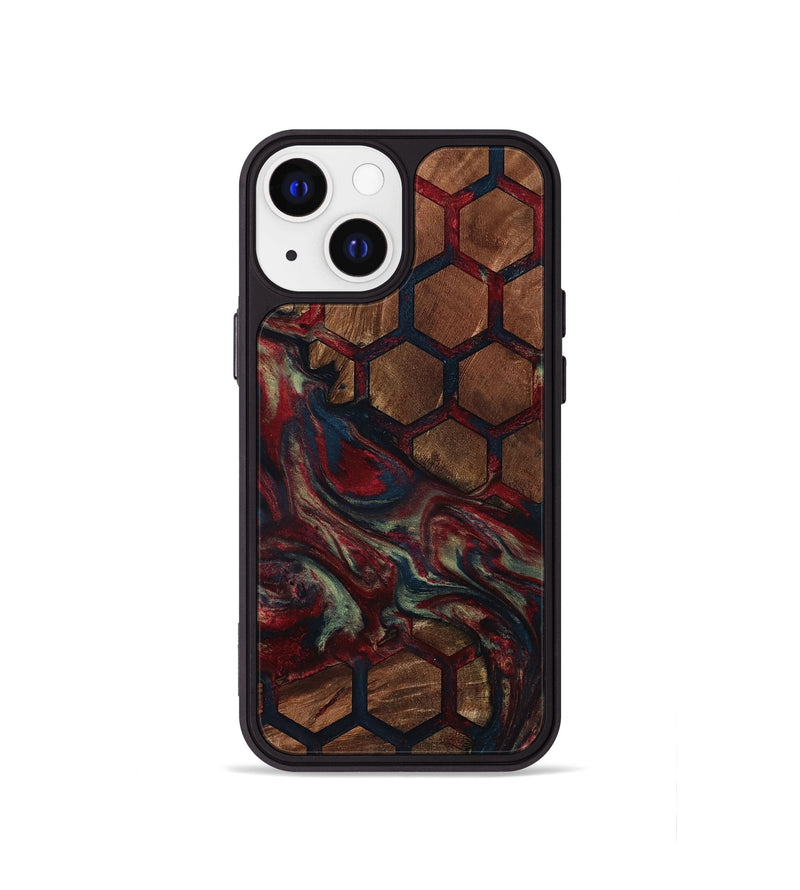 iPhone 13 mini Wood Phone Case - Davina (Pattern, 799850)