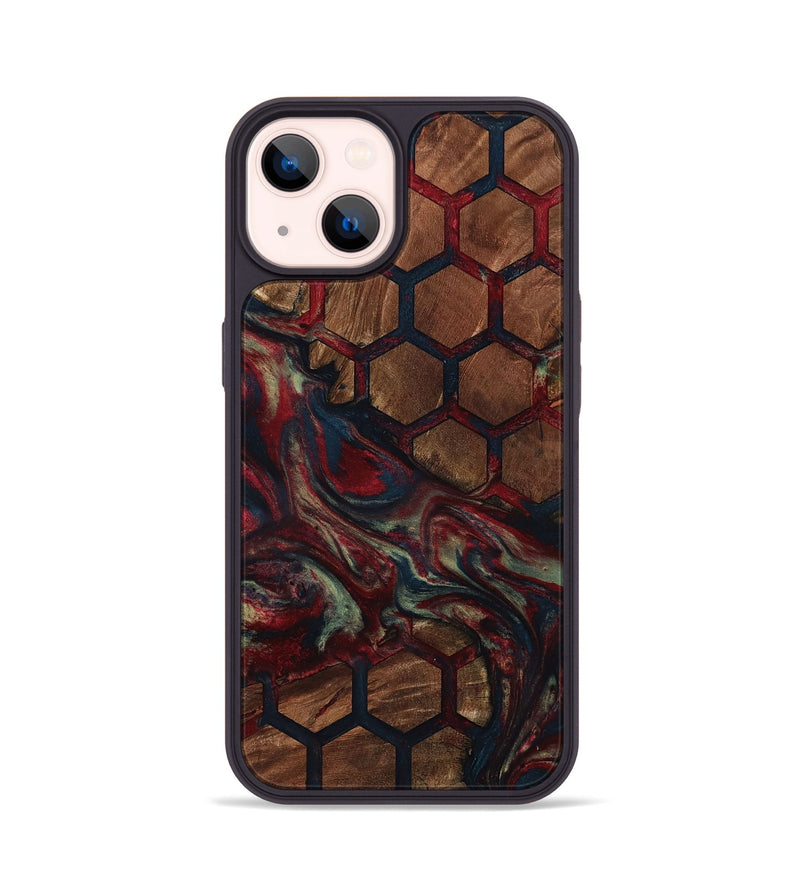 iPhone 14 Wood Phone Case - Davina (Pattern, 799850)