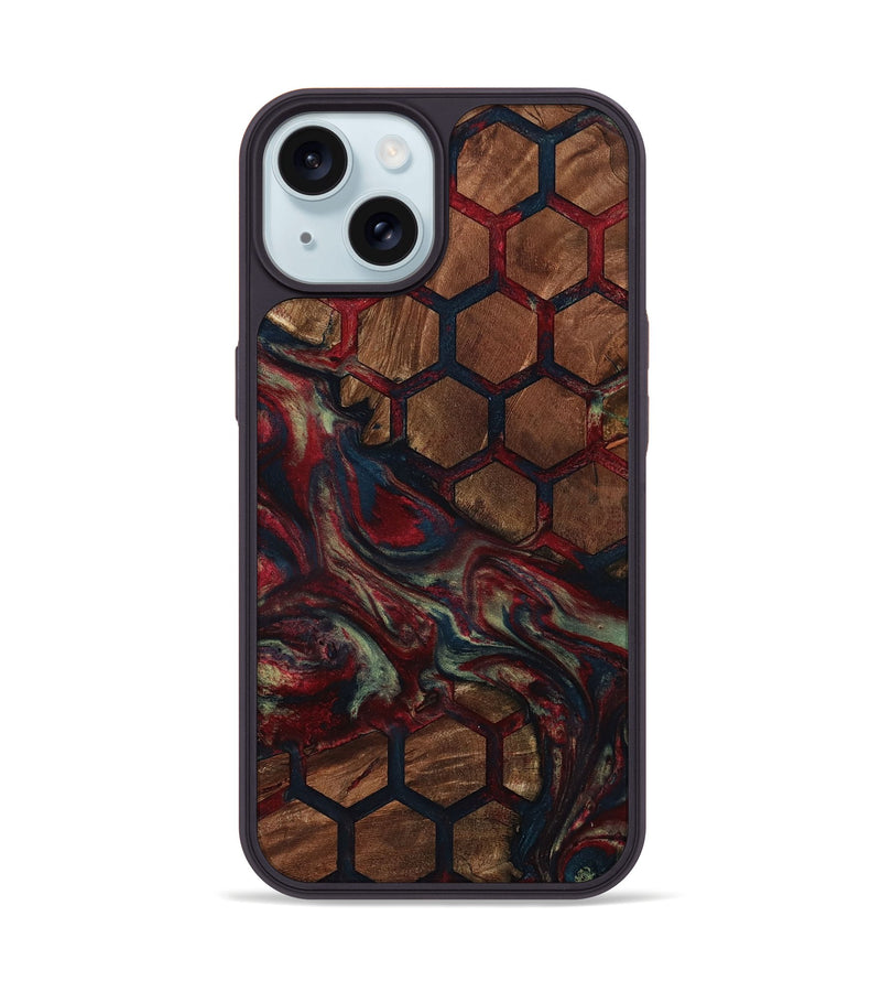 iPhone 15 Wood Phone Case - Davina (Pattern, 799850)
