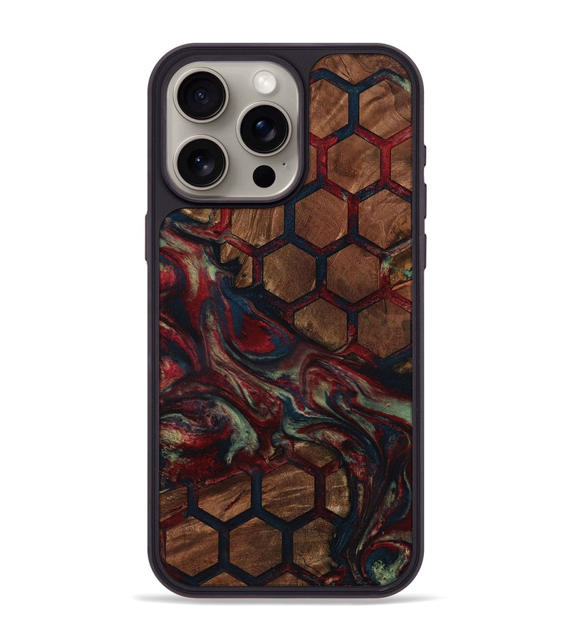 iPhone 15 Pro Max Wood Phone Case - Davina (Pattern, 799850)
