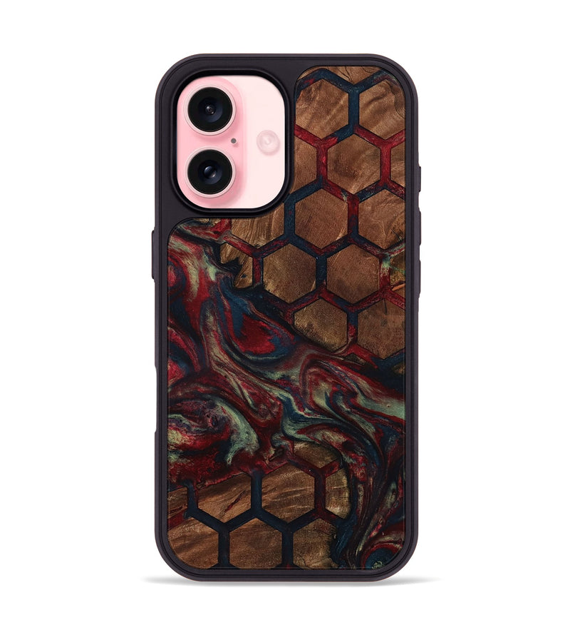 iPhone 16 Wood Phone Case - Davina (Pattern, 799850)