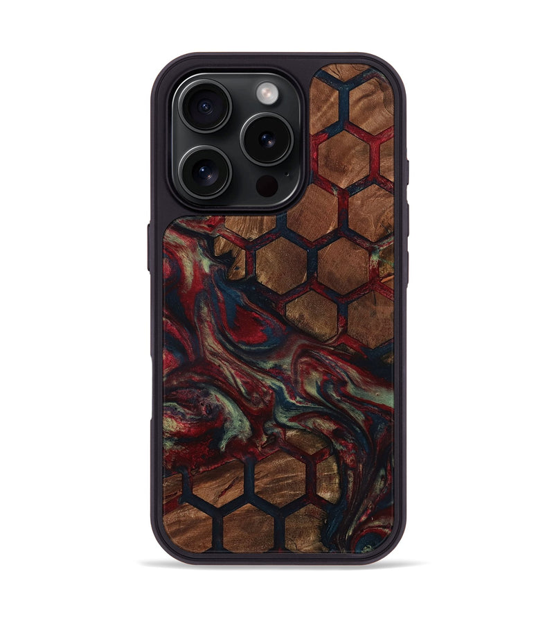 iPhone 16 Pro Wood Phone Case - Davina (Pattern, 799850)