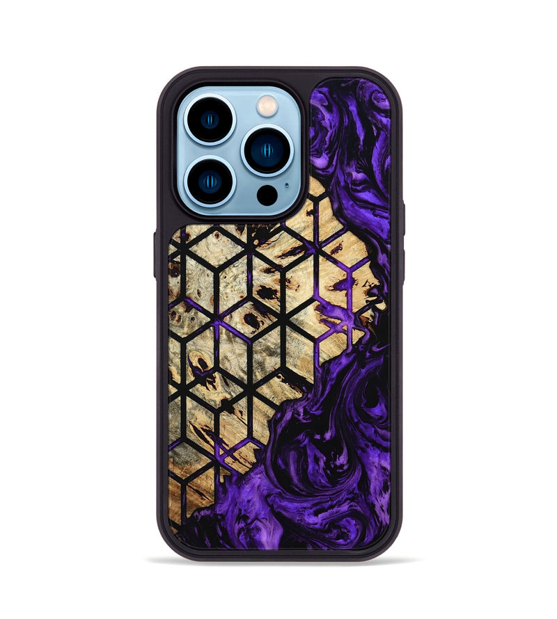iPhone 14 Pro Wood Phone Case - Enrique (Pattern, 799851)