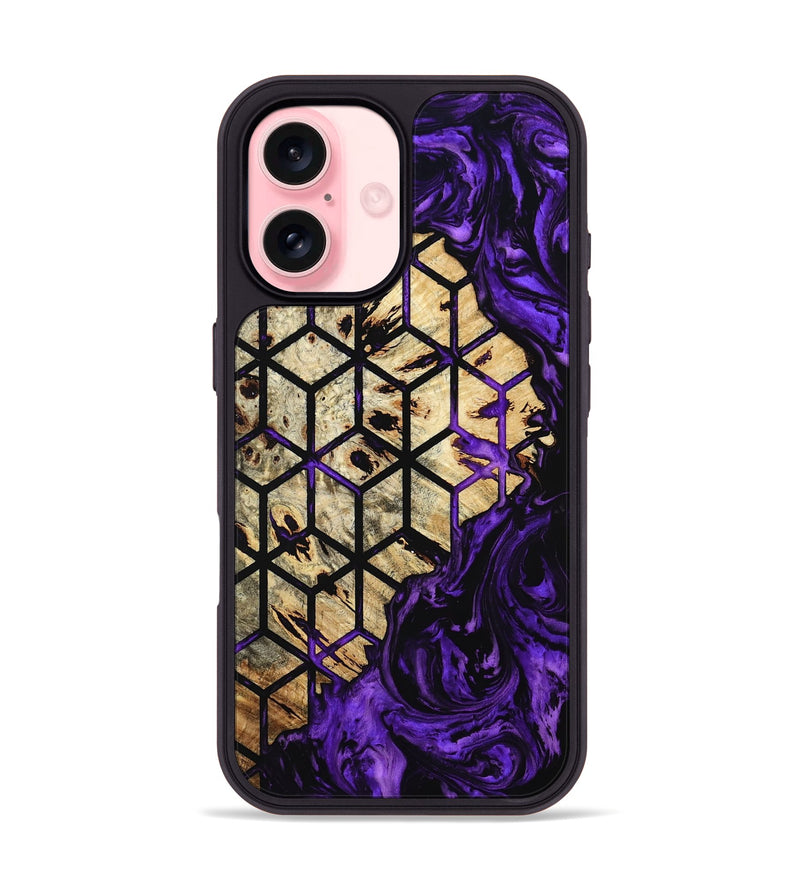 iPhone 16 Wood Phone Case - Enrique (Pattern, 799851)