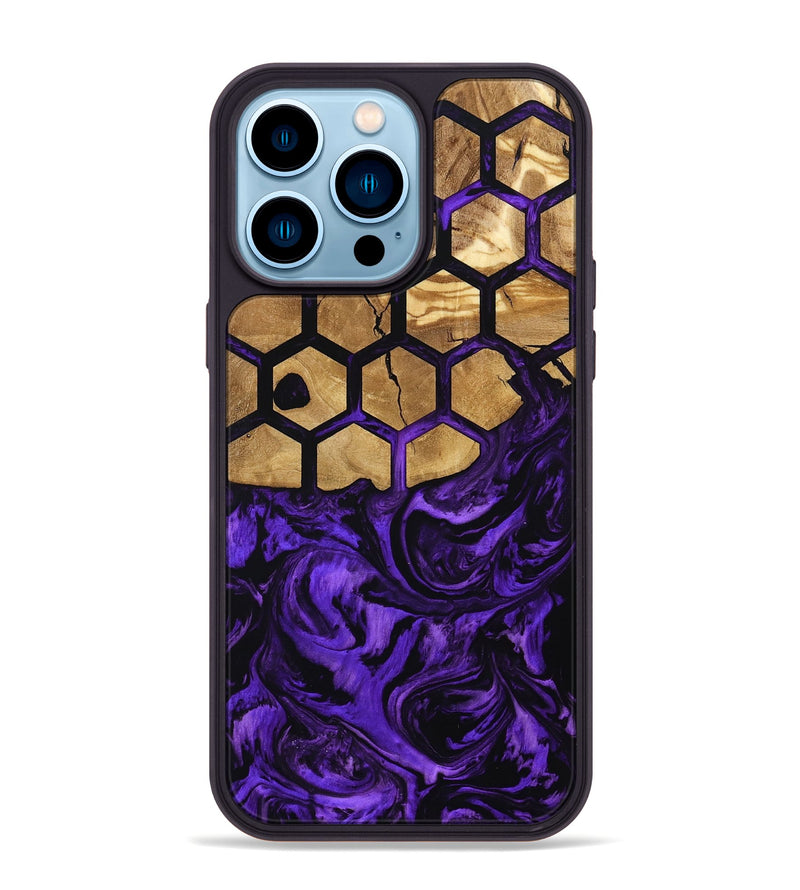 iPhone 14 Pro Max Wood Phone Case - Brinley (Pattern, 799852)