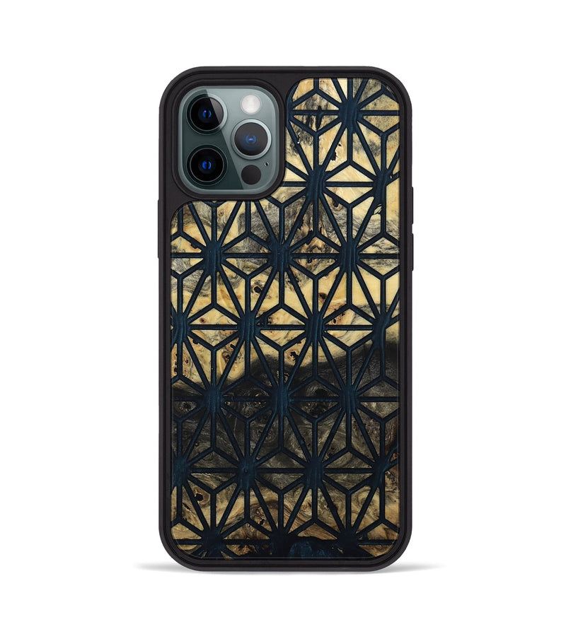 iPhone 12 Pro Wood Phone Case - Amir (Pattern, 799855)