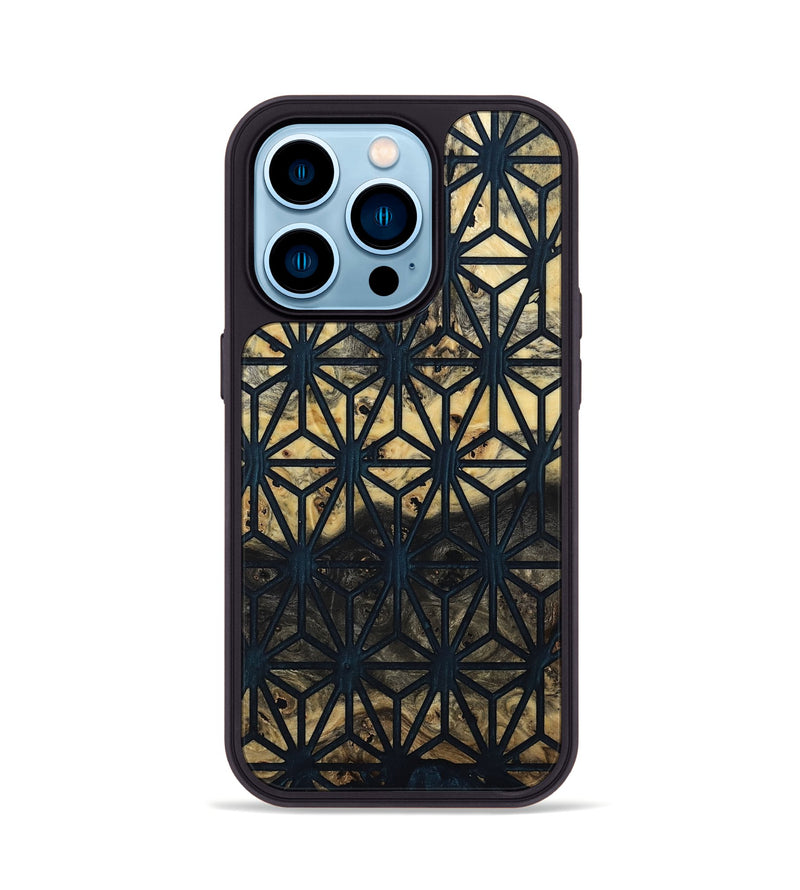 iPhone 14 Pro Wood Phone Case - Amir (Pattern, 799855)
