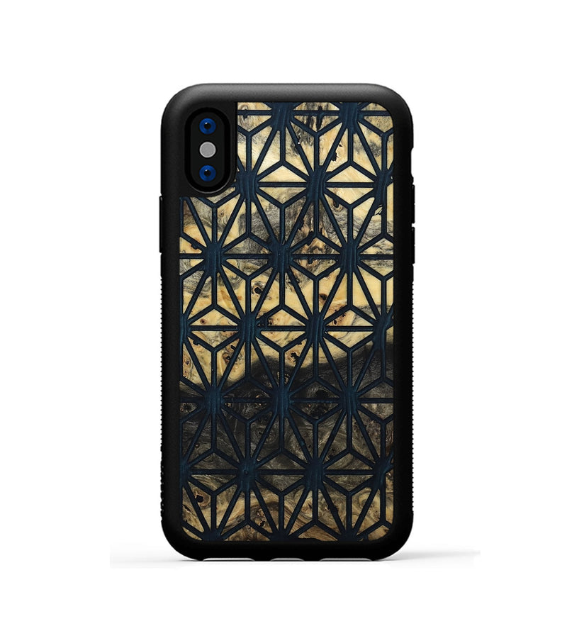 iPhone Xs Wood Phone Case - Amir (Pattern, 799855)