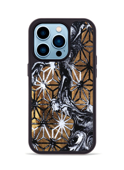 iPhone 14 Pro Wood Phone Case - Emmitt (Pattern, 799856)