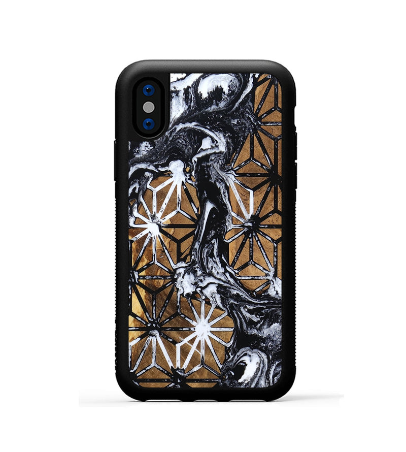 iPhone Xs Wood Phone Case - Emmitt (Pattern, 799856)