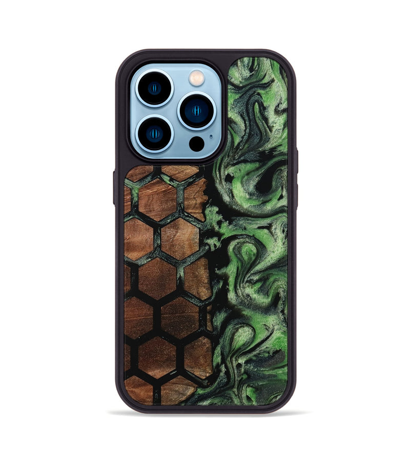 iPhone 14 Pro Wood Phone Case - Bret (Pattern, 799857)
