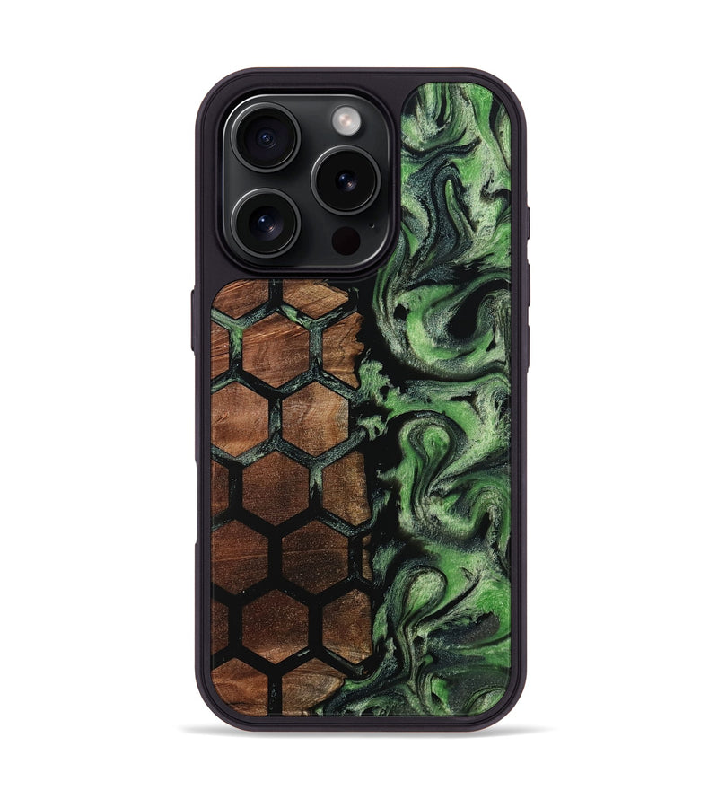 iPhone 16 Pro Wood Phone Case - Bret (Pattern, 799857)