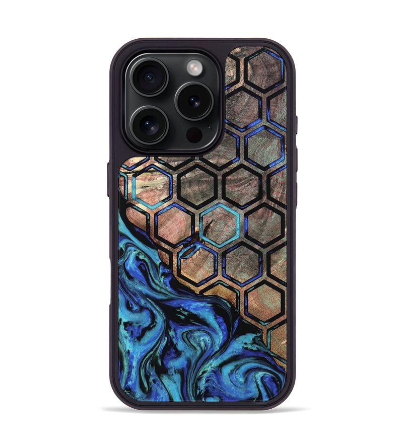 iPhone 16 Pro Wood Phone Case - Katlin (Pattern, 799861)