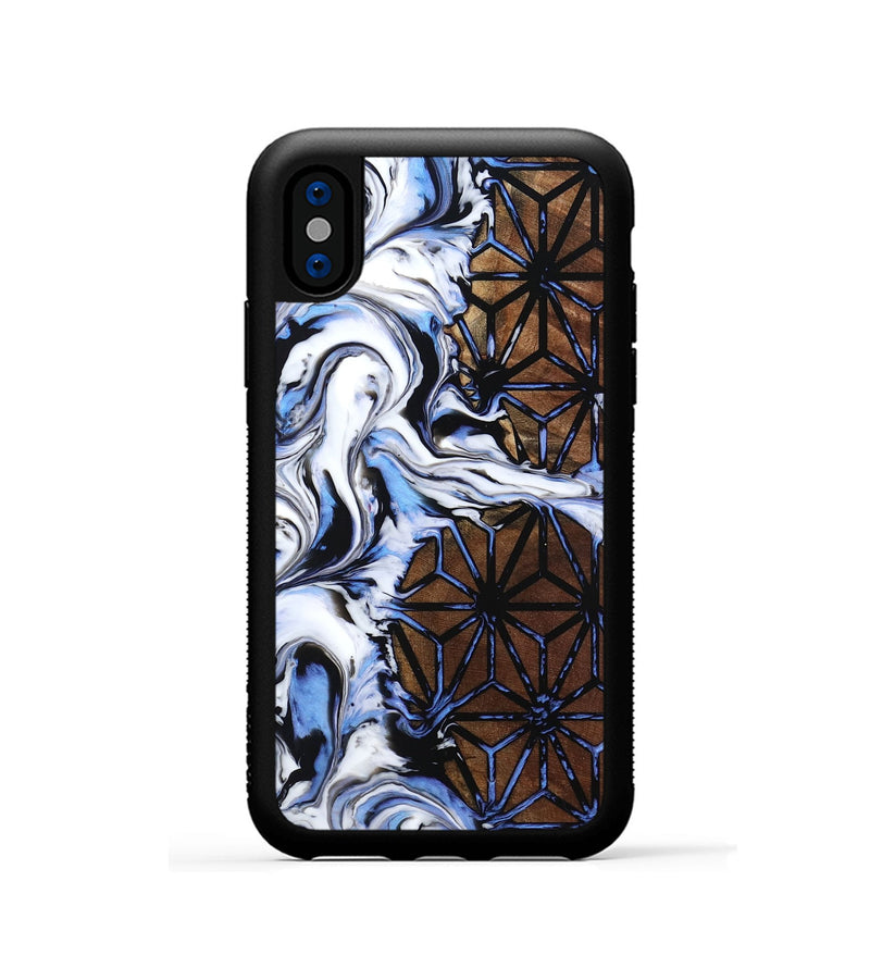 iPhone Xs Wood Phone Case - Kenzie (Pattern, 799862)