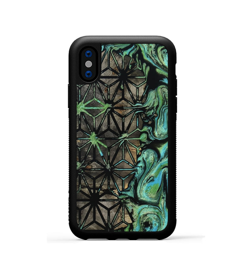 iPhone Xs Wood Phone Case - Gianna (Pattern, 799863)