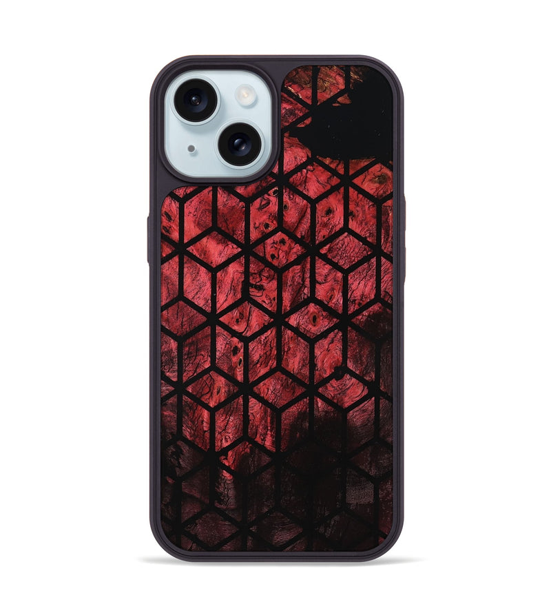 iPhone 15 Wood Phone Case - Noah (Double Dyed, 799879)