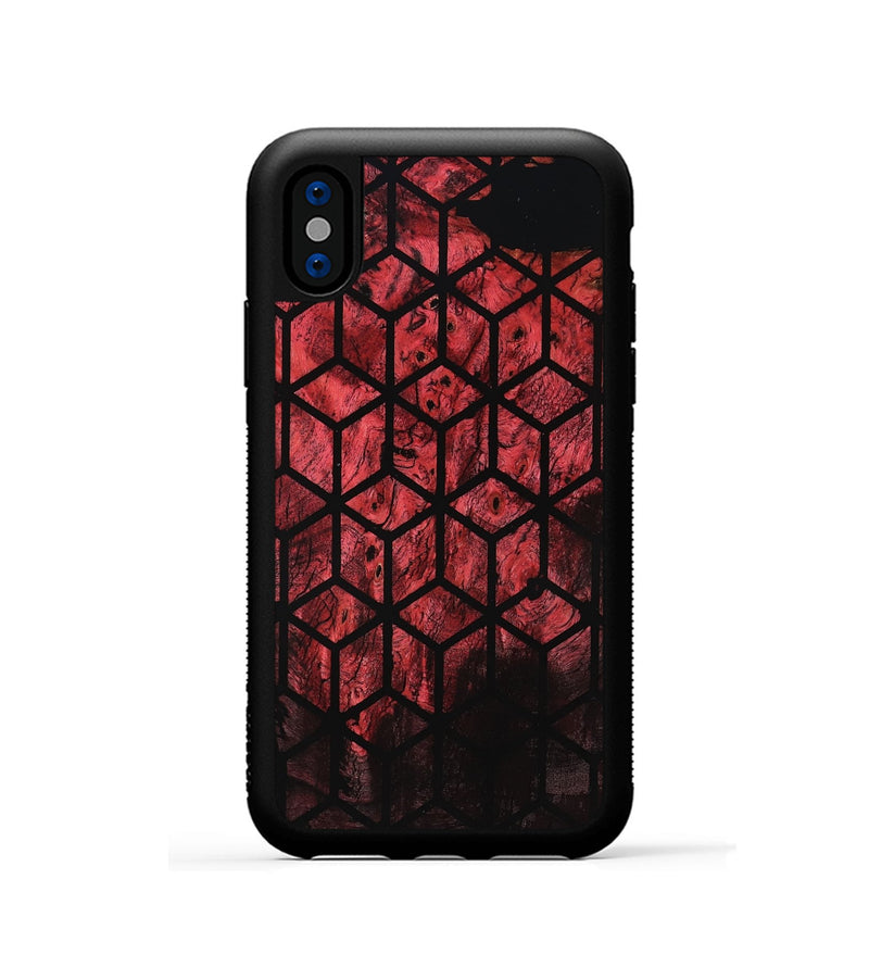 iPhone Xs Wood Phone Case - Noah (Double Dyed, 799879)