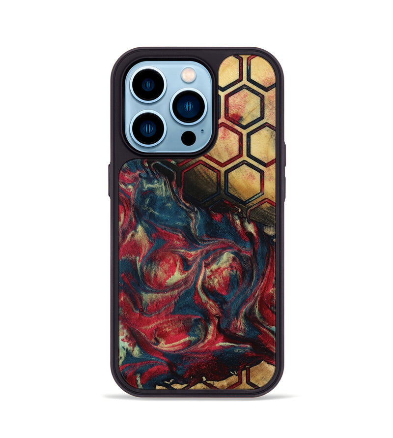 iPhone 14 Pro Wood Phone Case - Chante (Pattern, 799880)