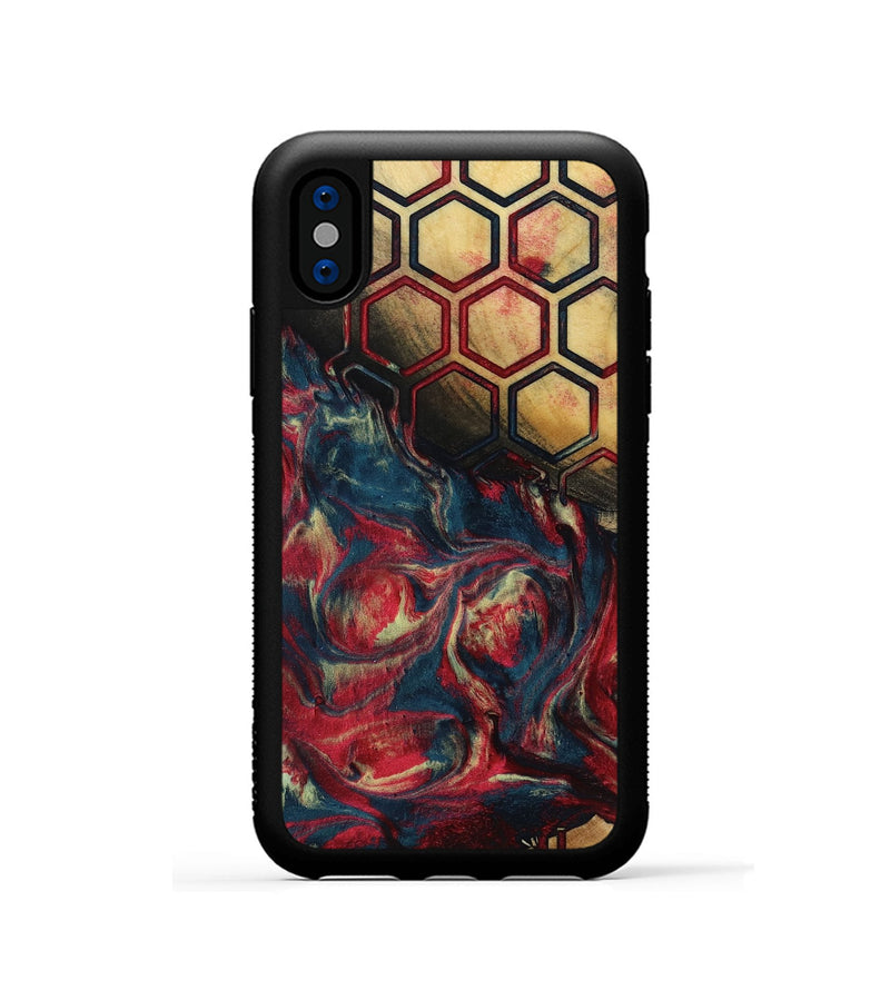 iPhone Xs Wood Phone Case - Chante (Pattern, 799880)