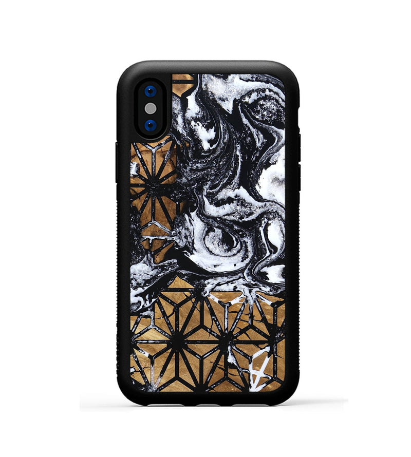 iPhone Xs Wood Phone Case - Yaakov (Pattern, 799882)