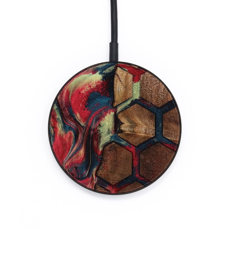 Circle Wood Wireless Charger - Madalyn (Pattern, 799883)