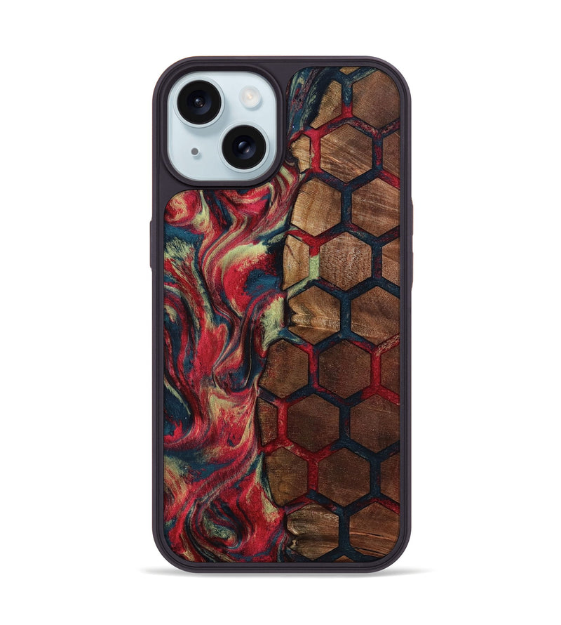 iPhone 15 Wood Phone Case - Madalyn (Pattern, 799883)