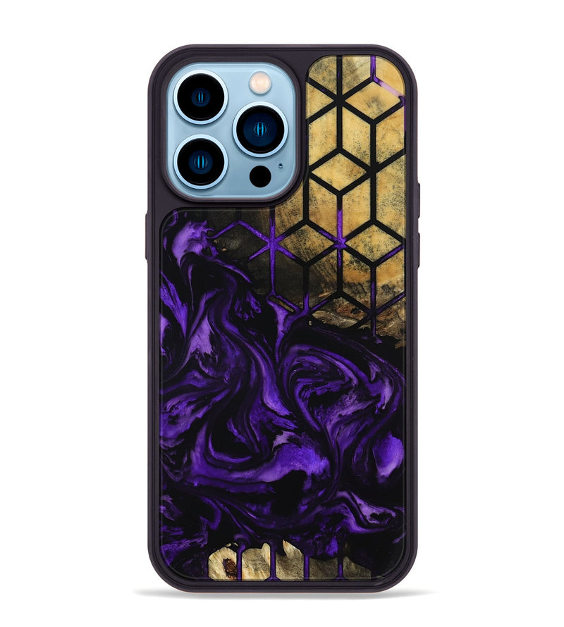 iPhone 14 Pro Max Wood Phone Case - Lizbeth (Pattern, 799884)