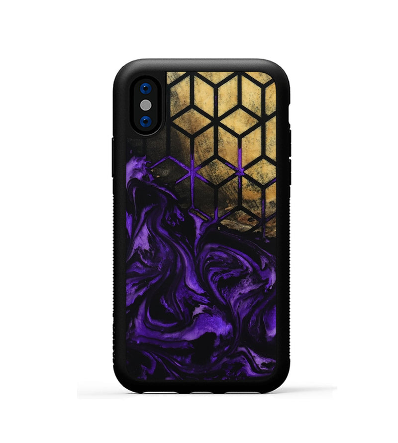 iPhone Xs Wood Phone Case - Lizbeth (Pattern, 799884)