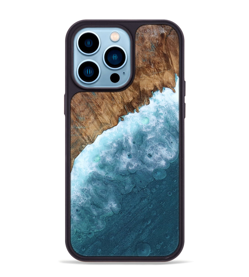 iPhone 14 Pro Max Wood Phone Case - Myrtie (Coastal, 799902)