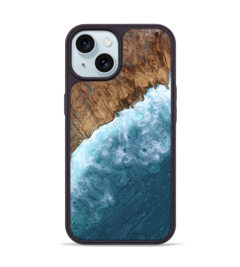 iPhone 15 Wood Phone Case - Myrtie (Coastal, 799902)