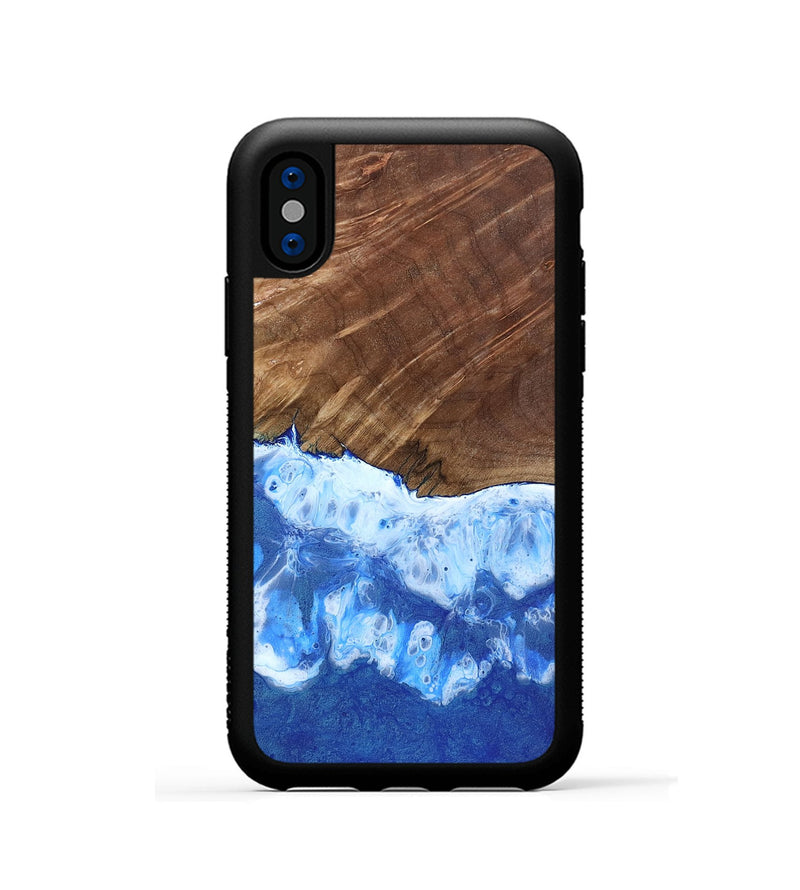 iPhone Xs Wood Phone Case - Alayah (Coastal, 799907)