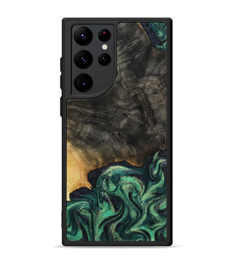 Galaxy S22 Ultra Wood Phone Case - Eldon (Green, 799916)