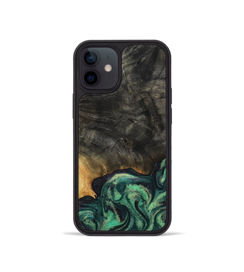 iPhone 12 mini Wood Phone Case - Eldon (Green, 799916)