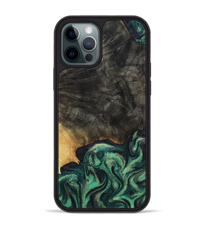 iPhone 12 Pro Max Wood Phone Case - Eldon (Green, 799916)