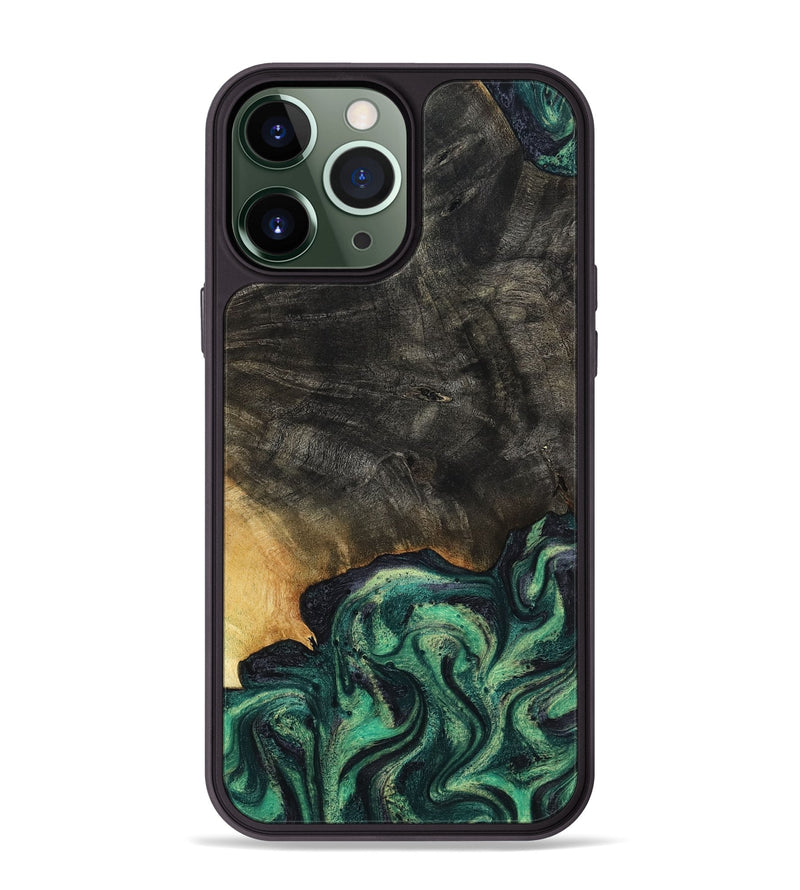 iPhone 13 Pro Max Wood Phone Case - Eldon (Green, 799916)