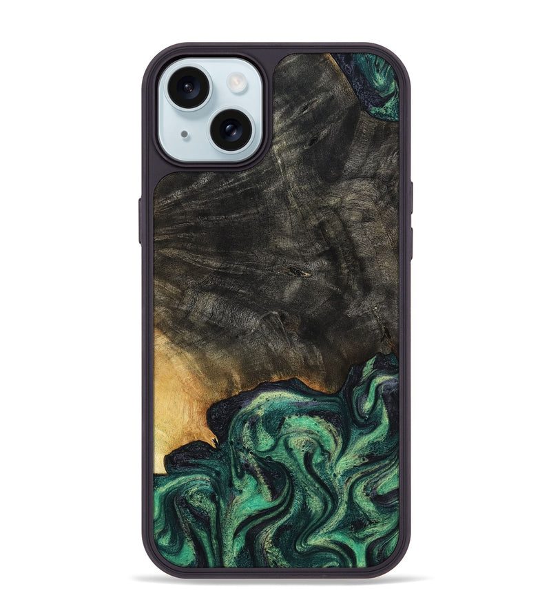 iPhone 15 Plus Wood Phone Case - Eldon (Green, 799916)