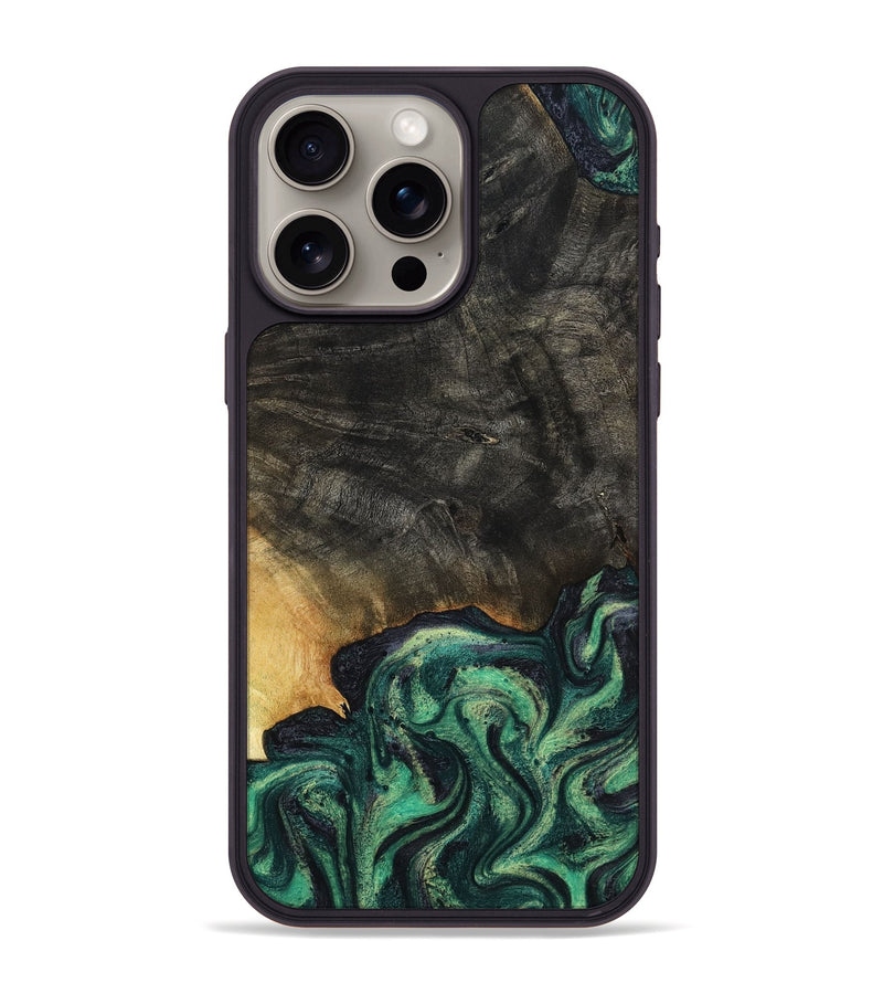 iPhone 15 Pro Max Wood Phone Case - Eldon (Green, 799916)