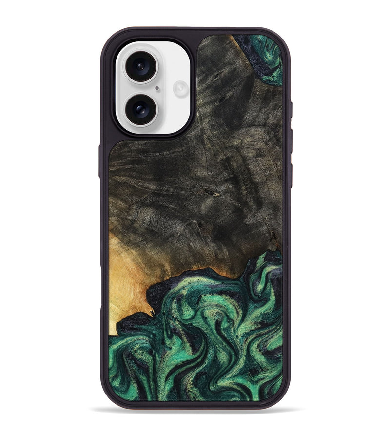iPhone 16 Plus Wood Phone Case - Eldon (Green, 799916)